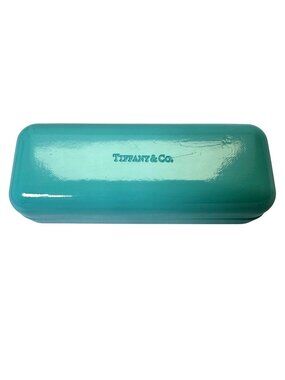 Tiffany & Co. Branded Eyeglass Hard Clamshell Case in the Iconic Tiffany Blue